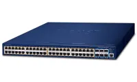 Planet SGS-6310-48P6XR L3 PoE switch 48x1Gb 6x10Gb SFP+ HW IP stack VSF Cluster switch 802.3at 740W 2x power-in (1 of 3)