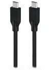 GENIUS кабел за зареждане ACC-C2CC-3A 150cm USB-C към USB-C 3A PD60W плетен черен thumbnail (1 of 1)