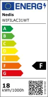 NEDIS Wi-Fi Smart LED-takljus Rund RGB Varm till Sval Vit Diameter 290mm 1800lm 2700 - 6500K IP20 thumbnail (2 of 2)