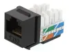 XtendLan Keystone jack RJ45 tope CAT 6 UTP negro