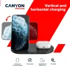 CANYON Wireless Charger WS-202B 2in1 input 5V 3A 9V 2.67A output 10W 7.5W 5W Type C black thumbnail (3 of 4)