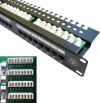 DATACOM Patch panel 19" UTP 24 port CAT5E LSA 1U BK (3x8p) high beam thumbnail (1 of 1)