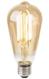 NEDIS Wi-Fi Smart LED Filament Bulb E27 ST64 7W 230V 806lm 3000K Warm White Dimmable Gold thumbnail (2 of 3)