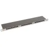 Patch panel Solarix 24xRJ45 CAT5E STP con tirante in acciaio inox 05U SX24HD-5E-STP-SL