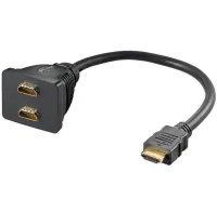 PremiumCord HDMI сплитер M 2x F конектори 30см черен (1 of 1)