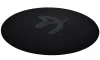 AROZZI Zona Floorpad Black protective floor mat round 121 cm diameter black with gray logo thumbnail (2 of 2)