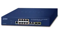 Planet GS-4210-8P2C PoE комутатор L2 L4 10x GbE RJ-45 2x SFP 8x 802.3at до 120W Web SNMP v3 режим розширення 10Mb (1 of 3)