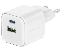 Swissten Netzadapter 12w 1x usb-c + 1x usb-a wäiss (1 of 3)