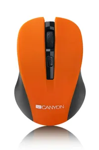 CANYON optical wireless mouse CMSW1 adjustable resolution 800 1000 1200 dpi 4 keys USB nano receiver orange (1 of 3)