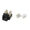 XtendLan Keystone lizdas RJ45 CAT5e UTP su juodais dulkių dangteliais