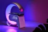 IMMAX LED relaxation lamp FLAMINGO Qi charging alarm clock RGB 300lm USB output BT 5.1 gold thumbnail (7 of 8)