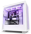 NZXT Gehäuse H7 Flow Edition ATX 2x 120 mm Lüfter USB-C 2x USB Glas-Seitengitter weiß