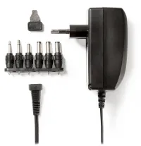 NEDIS universal power AC adapter 27 W 3 - 12 VDC 100 - 240 V AC 6 connectors 1.8 m black (1 of 3)