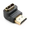 NEDIS adaptér HDMI uhlový 90 ° HDMI konektor - HDMI zásuvka čierna