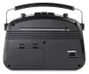 NEDIS table radio AM FM battery powered mains powered analog 4.5 W BT headphone output black thumbnail (4 of 5)