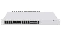 MikroTik mākoņa maršrutētāja slēdzis CRS326-4C+20G+2Q+RM 650MHz 2x 40 Gbps QSFP+ 20x 25 Gbps LAN 4x Combo L6 2x PSU1U (1 of 3)