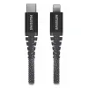 Swissten data cable kevlar usb-c lightning 1.5 m anthracite