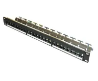 XtendLan Patch panel 19" 24 ports bare CAT5e 6 6A 7 patch cord (1 of 2)