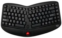 Adesso WKB-3150UB Teclado sem fio 2,4 GHz Trackball ergonômico USB Preto Layout dos EUA (1 of 5)