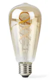 NEDIS Wi-Fi Smart LED Filament Bulb E27 ST64 49W 230V 360lm Warm to Cool White 1800 - 6500K Dimmable