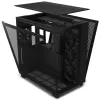 NZXT ohišje H9 Flow dvokomorni ATX 4x120 mm ventilator z do 10x ventilatorjem perforirano stekleno površino. sprednja stran črna thumbnail (4 of 5)