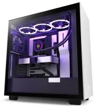 NZXT Gehäuse H7 ATX 2x120 mm Lüfter USB-C 2x USB Glasseite schwarz und weiß (1 of 6)