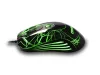 Mouse OP-636G, gaming, wired, laser, 3200 dpi, LED backlight, USB, black-green thumbnail (2 of 3)