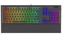 Endorfy Gaming-Tastatur Omnis Pudd.Kailh BL RGB USB blauer Schalter verkabelt mechanisch US-Layout schwarz RGB (1 of 8)