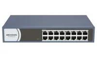 Комутатор HIKVISION DS-3E0116R-O 16 портів 10 портів 100 Мбіт/с RJ45 3,2 Гбіт/с Джерело живлення 220 В змінного струму (50 60 Гц) (1 of 2)