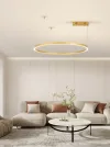 IMMAX NEO FINO NEW SMART lampada a sospensione 1 cerchio 80cm 60W oro Zigbee 3.0 TUYA thumbnail (4 of 8)