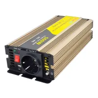 ROGERELE sinusinės įtampos keitiklis REP500-24 500W 24V USB prievadas (1 of 2)