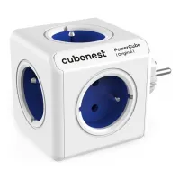 Cubenest Powercube Soicéad bunaidh 5x bonn sábháilteachta leanaí gorm bán Uasmhéid 16A 250V~3680W 50-60Hz (1 of 1)