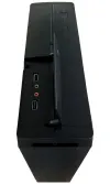 CRONO etui Middle Tower MT-ITX3 uden strømforsyning USB 3.0 USB 2.0 2x 3,5 mm stik sort thumbnail (2 of 4)