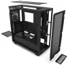 ## Portata NZXT H7 L'elegante case del computer offre un elegante **pannello laterale in vetro**, un pannello perforato e una struttura in metallo di prima classe. L'equipaggiamento dei componenti è semplice grazie al **sistema di gestione dei cavi**, in modo che i cavi non siano inutilmente d'intralcio. Il cabinet è **dotato di due ventole da 120 mm**. Ti farà piacere anche la possibilità di espandersi con altri 5 ventilatori. I filtri antipolvere sono una cosa ovvia. La soluzione ingegnosa consente il comodo posizionamento di uno **scambiatore di raffreddamento ad acqua lungo fino a 360 mm** di raffreddamento ad acqua sul lato anteriore o superiore. Nel case c'è abbastanza spazio per un dispositivo di raffreddamento della CPU alto fino a 185 mm e una scheda grafica lunga fino a 400 mm. Nella parte superiore ci sono **2x porte USB 3.0**, **1x USB tipo C** e una porta audio combinata (cuffie + microfono). Il mobile viene fornito **senza alimentatore**. **Foto illustrativa** \- I componenti rappresentati nella foto introduttiva non sono compresi nella confezione. **Design del mobile:** Gancio centrale ### Posizione interna -2x 3,5" - 6x 2,5" (4+2) ### Compatibilità della scheda madre -ATX -MicroATX - MiniITX - EATX (fino a 272 mm) **Fonte:** nessuna fonte ### Connettori sul pannello superiore - 1x USB 3.2 Gen2 tipo C - 2x USB 3.2 Gen1 (USB 3.0) - 1x porta combinata per cuffie e microfono **Dimensioni:** 505 x 480 x 230 mm (altezza con gambe) **Peso:** 10,05 kg thumbnail (6 of 6)