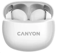 CANYON TWS-5 BT hoofdtelefoon met microfoon BT V5.3 JL 6983D4 behuizing 500mAh+40mAh tot 38u wit (1 of 7)