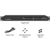 Przełącznik krawędziowy Ubiquiti 24-portowy Gigabit Ethernet 2x SFP PoE 24V PoE 802.3af przy 250W thumbnail (4 of 4)