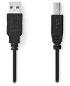 Cabo NEDIS Plugue USB 2.0 USB-A - plugue USB-B para impressora etc. preto 2m thumbnail (2 of 2)