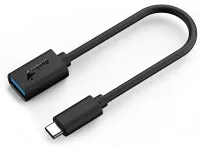 Laghdú GenIUS ACC-C2AC ó USB-C go USB-A dubh (1 of 2)