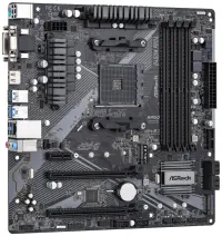 ASRock B450M PRO4 R2.0 AM4 4x DDR4 DIMM HDMI DVI-D VGA M.2 USB-C mATX (1 of 4)