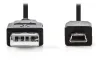 Cavo NEDIS Spina USB 2.0 USB-A - Spina mini USB a 5 pin nera sfusa 2 m