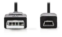 Cavo NEDIS Spina USB 2.0 USB-A - Spina mini USB a 5 pin nera sfusa 2 m (1 of 2)