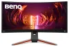 BENQ Mobiuz 34 дюйма LED EX3410R Изогнутая панель VA 3440x1440 3000:1 1 мс 144 Гц 2xHDMI DP USB FreeSync черный серый