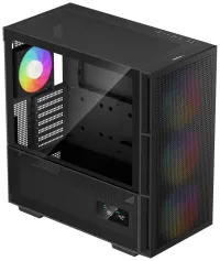 Cabinet DEEPCOOL CH560 Digital MidT 3x140 e ventola ARGB da 120mm USB 3.0 USB-C display digitale in vetro temperato nero (1 of 11)