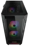 COUGAR PC Case DUOFACE Pro Black Mid Tower Airflow etupaneeli TG vasen paneeli 2 x ARGB 140mm & 1x 120mm tuulettimet thumbnail (9 of 32)