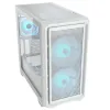 COUGAR PC Case MX600 White Mini Tower Mesh Преден панел 2 x 160 mm + 1 x 120 mm Вентилатори Прозрачен ляв панел thumbnail (2 of 22)