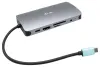 I-tec dokkoló állomás USB-C HDMI VGA 3x USB 3.0 USB-C Thunderbolt 3 LAN tápellátás 100 W