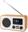 Мощност на интернет радио NEDIS 7W FM DAB+ Интернет Bluetooth Wi-Fi USB 35 мм жак бяло дърво