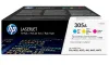 HP 305A CMY 3-phacáiste LJ Toner Cart 3 x 2600 leathanach thumbnail (1 of 2)