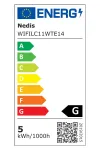 Inteligentna żarówka LED NEDIS Wi-Fi E14 Świeca 45 W 230 V 350 lm 2700 K Ciepła biel RGB Możliwość przyciemniania Matowa thumbnail (3 of 3)