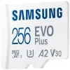 SAMSUNG EVO Plus 2024 MicroSDXC 256GB + SD adapteris CL10 UHS-I U3 A2 V30 thumbnail (4 of 5)